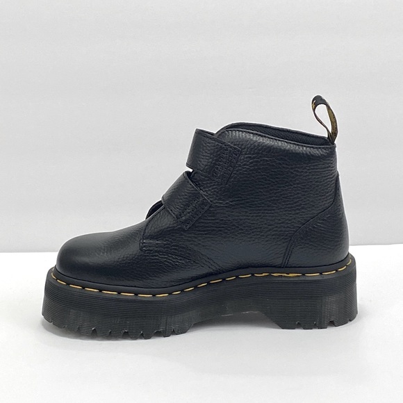 NEW DR MARTENS DEVON HEART LEATHER PLATFORM BOOTS - Picture 8 of 12
